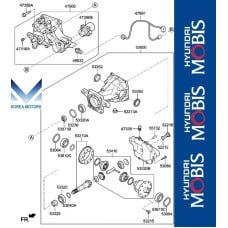 50-501 rear differential hyundai palisade 2018-22